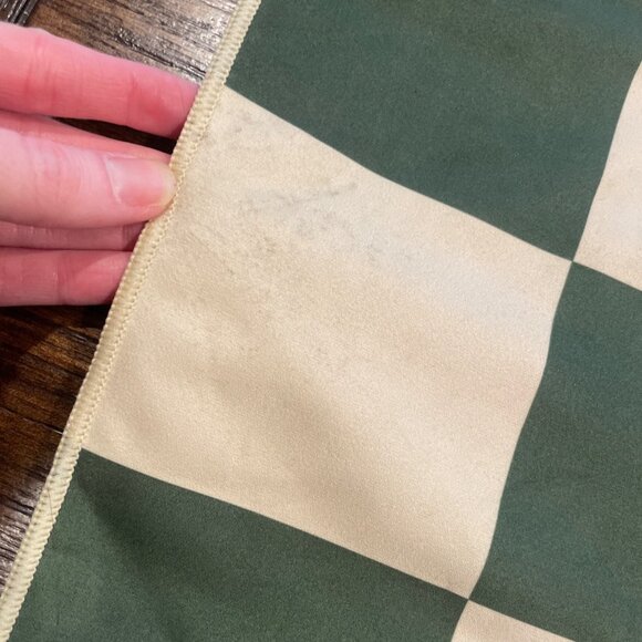 Madewell x William Ellery Microfiber Towel Slowtide Green Cream 30"x 60" - Picture 7 of 11